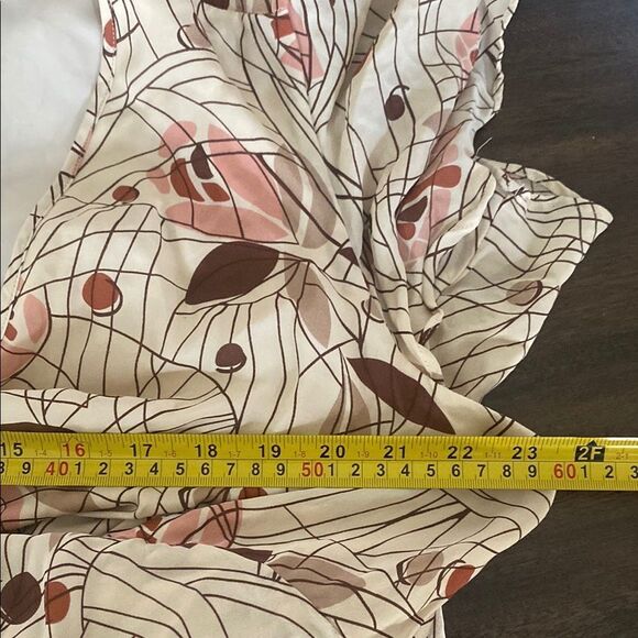 Lane Bryant M Floral  Plus Size Silk Midi Dress Ruffle Fairy Y2K Etherial 18 - Picture 7 of 7